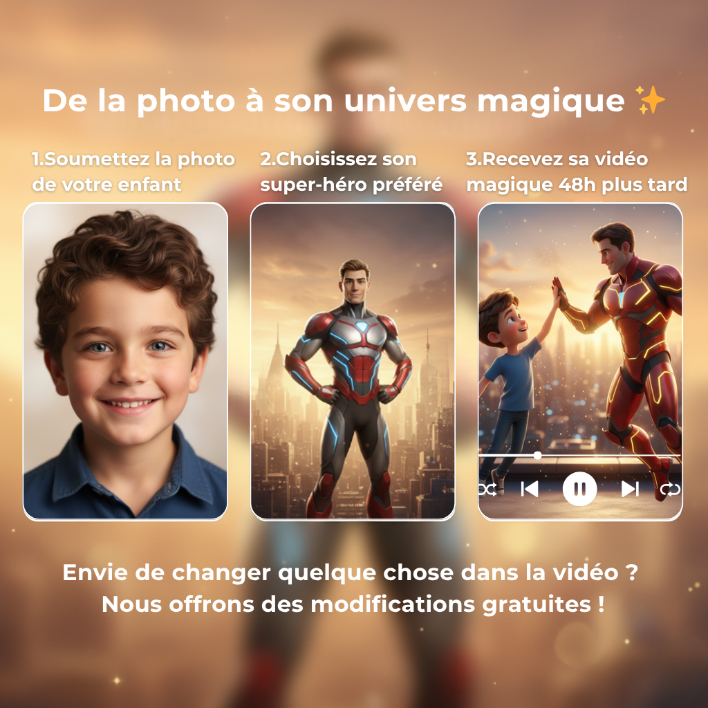 MagicHero™ – L’Histoire Vidéo personnalisée de ton super-héros