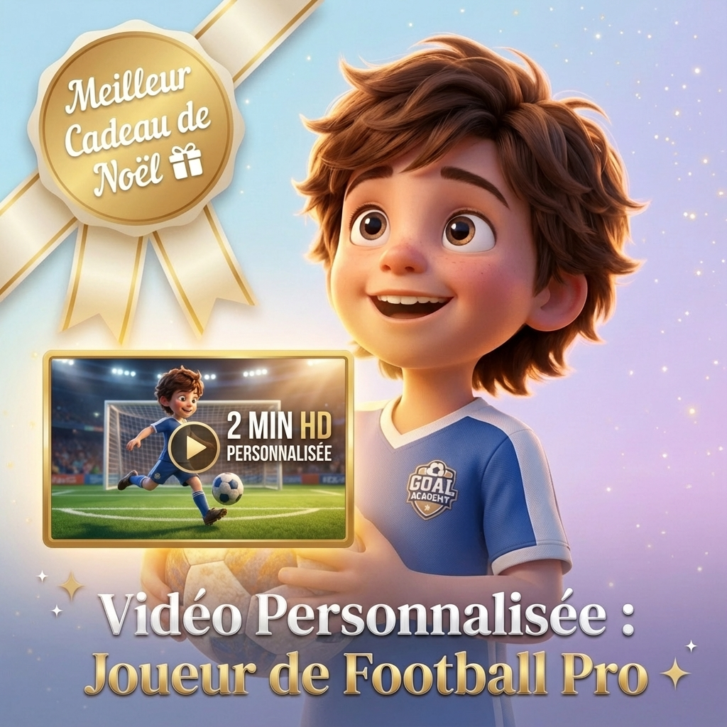 La Carrière de Footballeur de [Votre enfant] - Vidéo Personnalisée